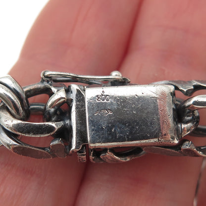 Friedrich Speidel 800 Silver Vintage Germany Bismark Link Bracelet 7.25"