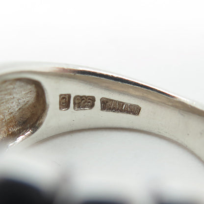 925 Sterling Silver Vintage Puffy Ring Size 7.5