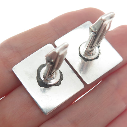 925 Sterling Silver Vintage Letter "M" Initial Cufflinks