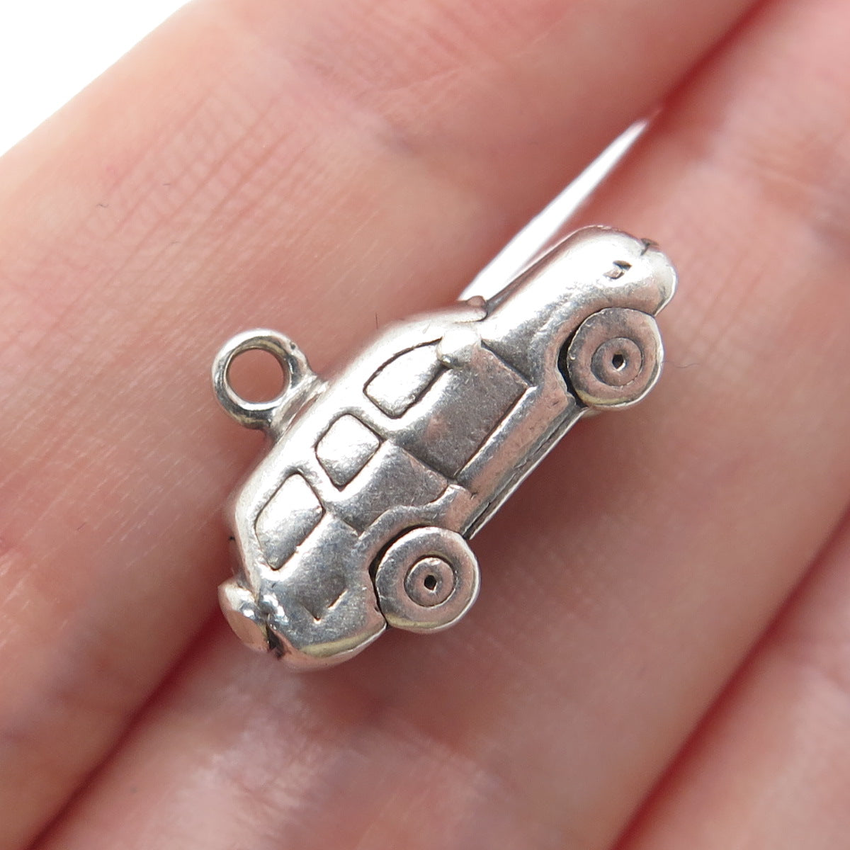 SHUBE 925 Sterling Silver Vintage SUV Car Mini Charm Pendant