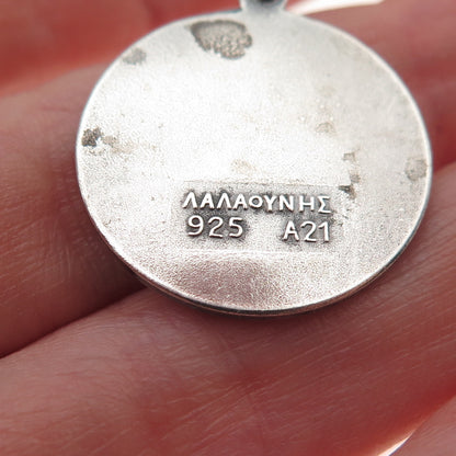 Ilias Lalaounis Sterling Silver Vintage Greece Clover Good Luck Charm Pendant