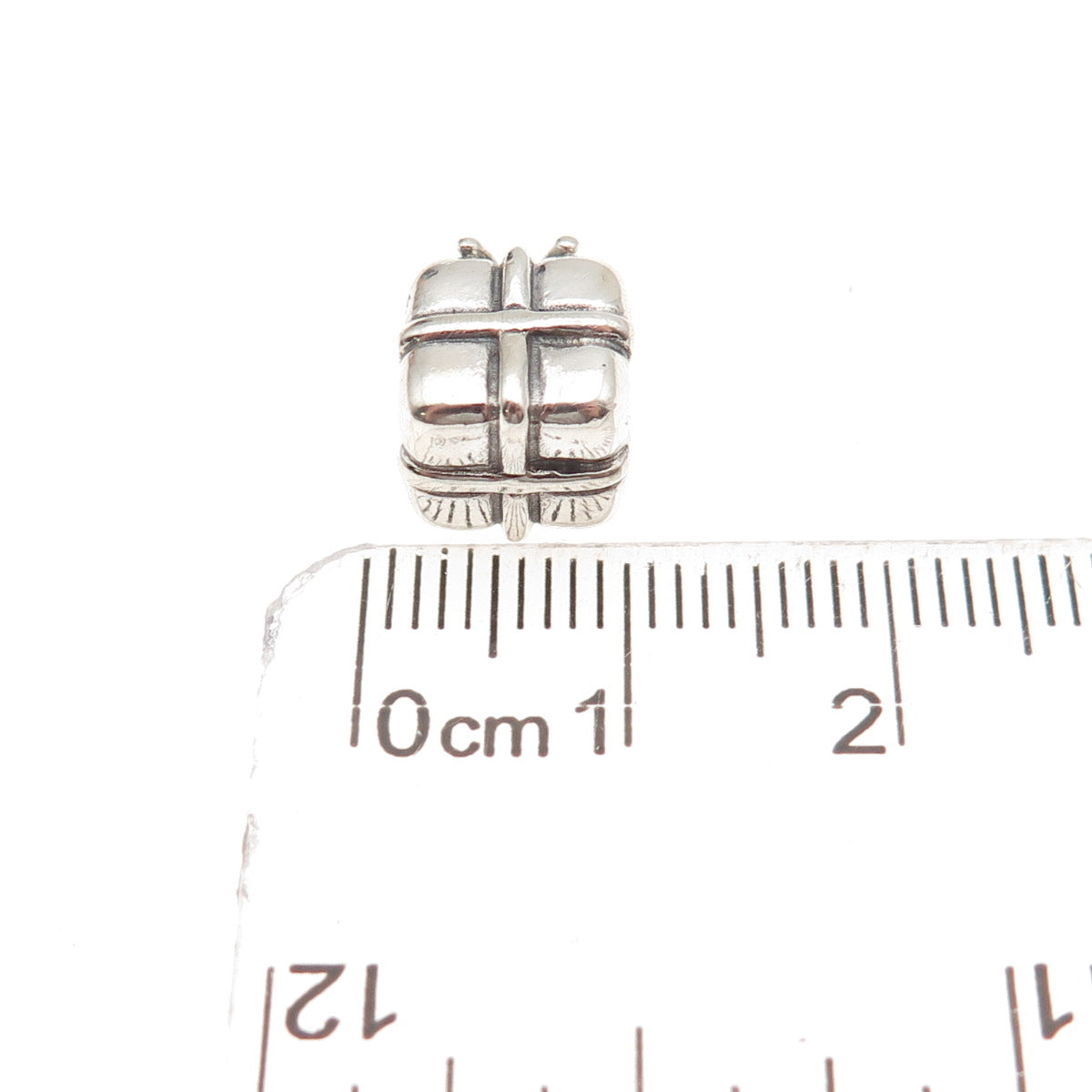 Pandora 925 Sterling Silver Present Gift Box Slide Bead Charm