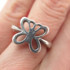 CELLINI 925 Sterling Silver Vintage Butterfly Modernist Ring Size 5.75