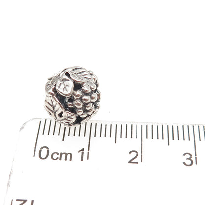 Trollbeads LAA 925 Sterling Silver Wine Harvest Slide Bead Charm