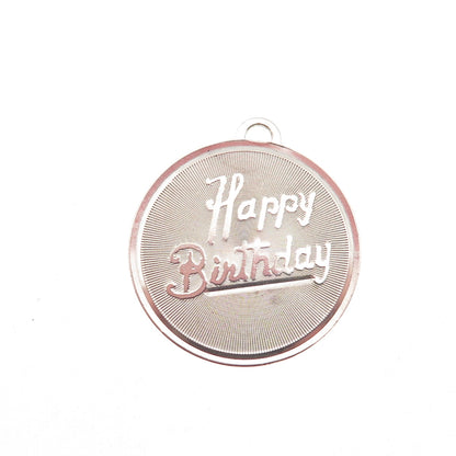 B.A. Ballou 925 Sterling Silver Vintage Happy Birthday Charm Pendant