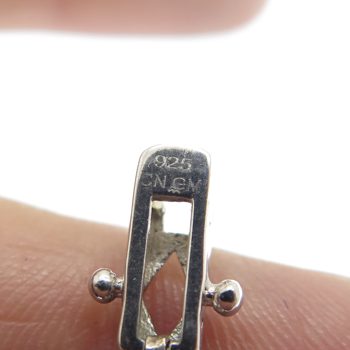 925 Sterling Silver Round-Cut C Z Tennis Link Bracelet 7"