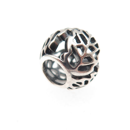 PANDORA 925 Sterling Silver Autumn Bliss Leaves Slide Bead Charm