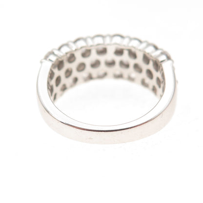 925 Sterling Silver Round-Cut C Z Ring Size 6.25