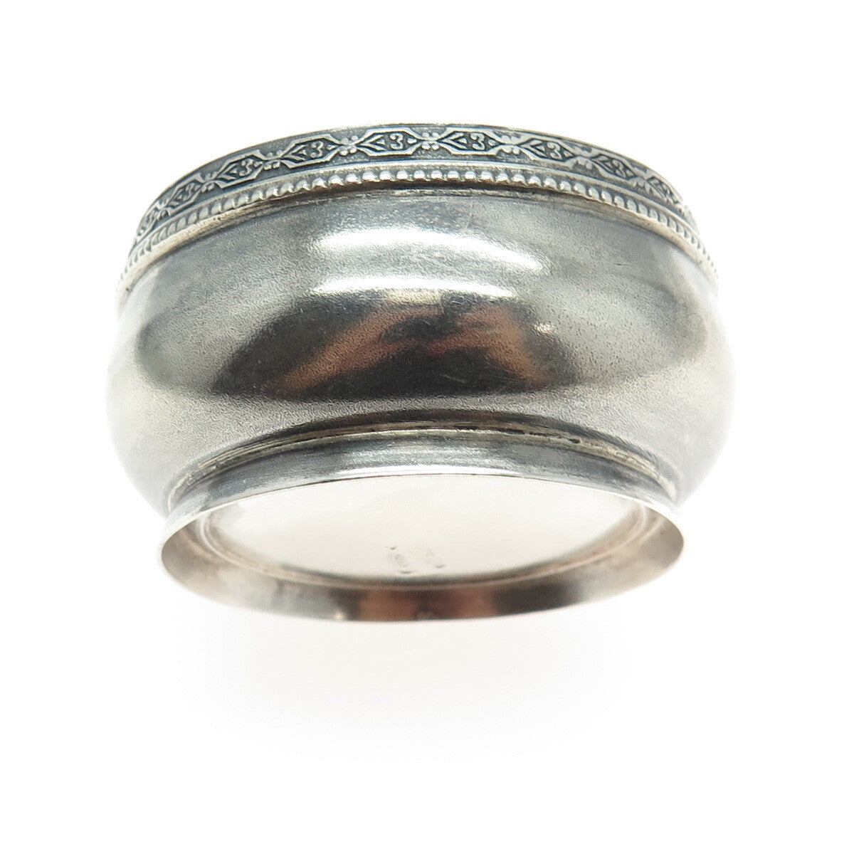 Tallinn Jewelry Factory 875 Silver Vintage 1955 Oxidized Saltcellar