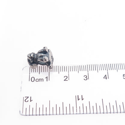MICHAEL ANTHONY 925 Sterling Silver Italy Dog Slide Bead Charm