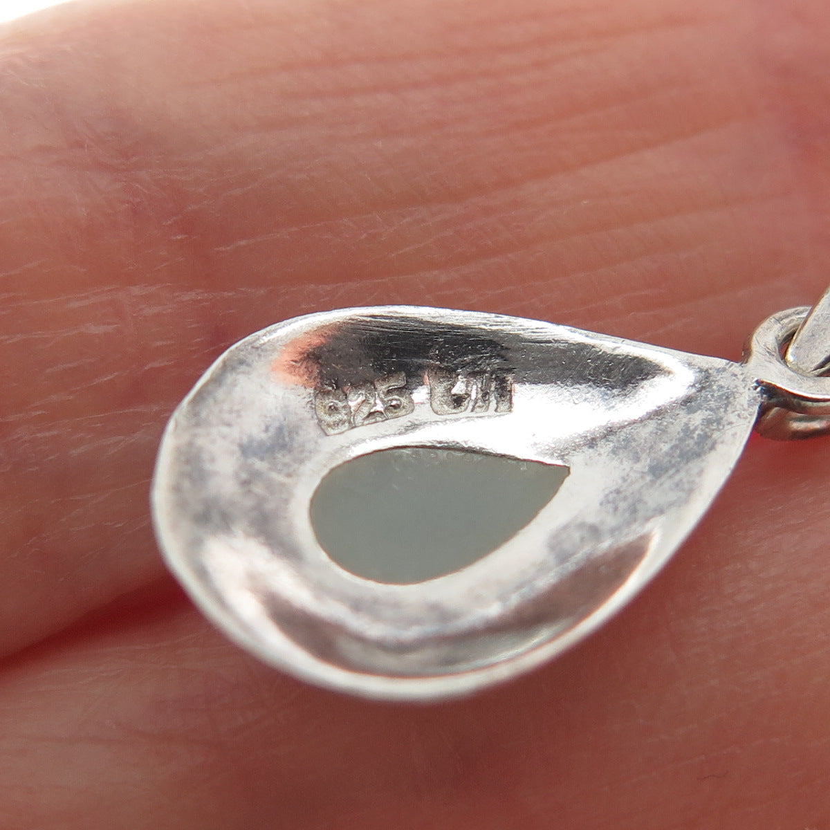 CHARLES WINSTON Sterling Silver Vintage Black Onyx Oxidized Minimalist Pendant