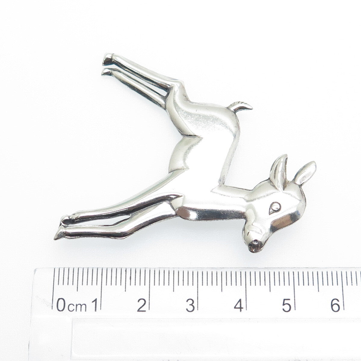 925 Sterling Silver Vintage Bambi Fawn Pin Brooch