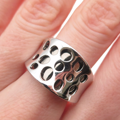 Ross Simons 925 Sterling Silver Modernist Ring Size 9.25