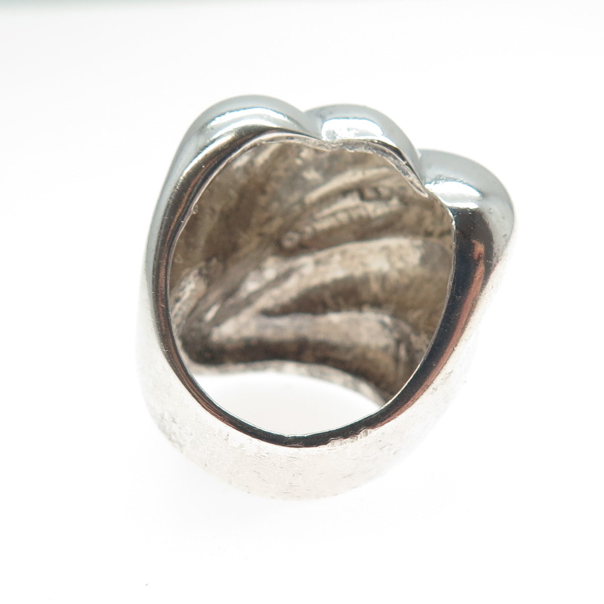 925 Sterling Silver Vintage Mexico Modernist Ring Size 7.5