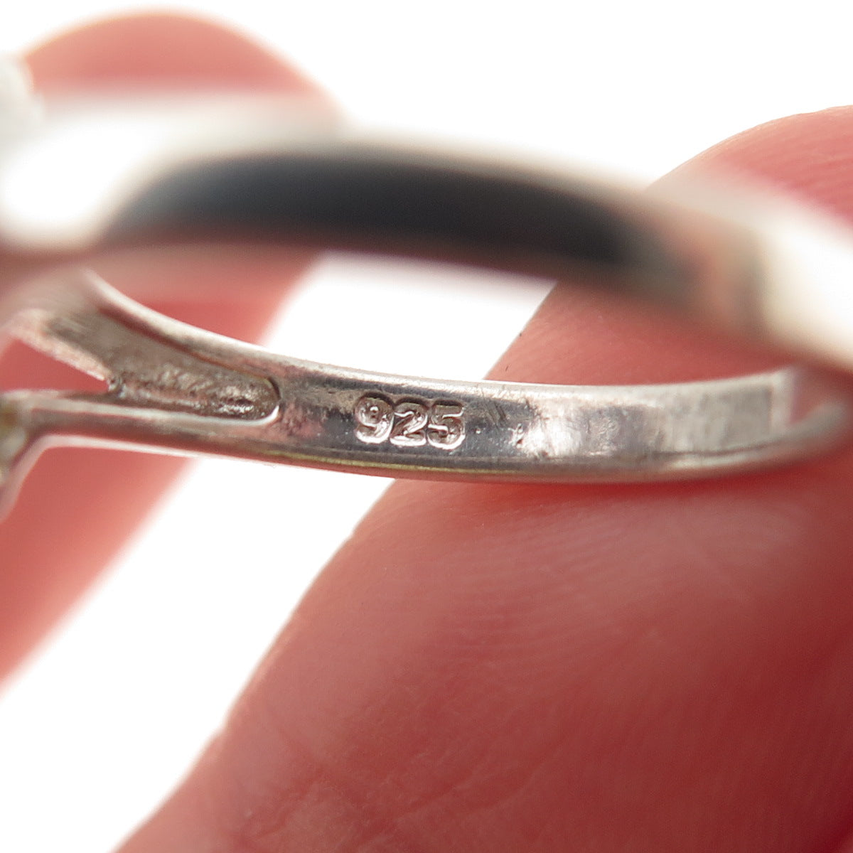RJ GRAZIANO 925 Sterling Silver Vintage Real Peridot & C Z Ring Size 6