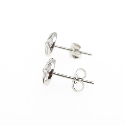 925 Sterling Silver Flower / Umbrella Stud Earrings