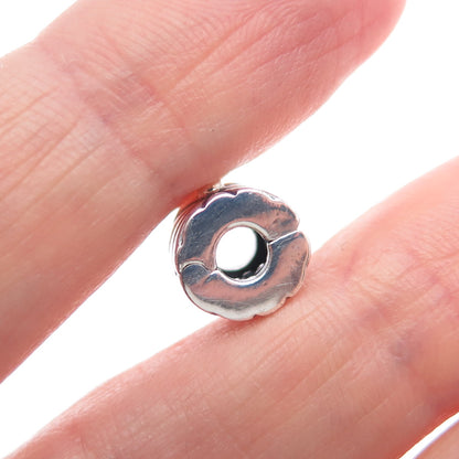 PANDORA 925 Sterling Silver & Gold Sunburst Clip Charm