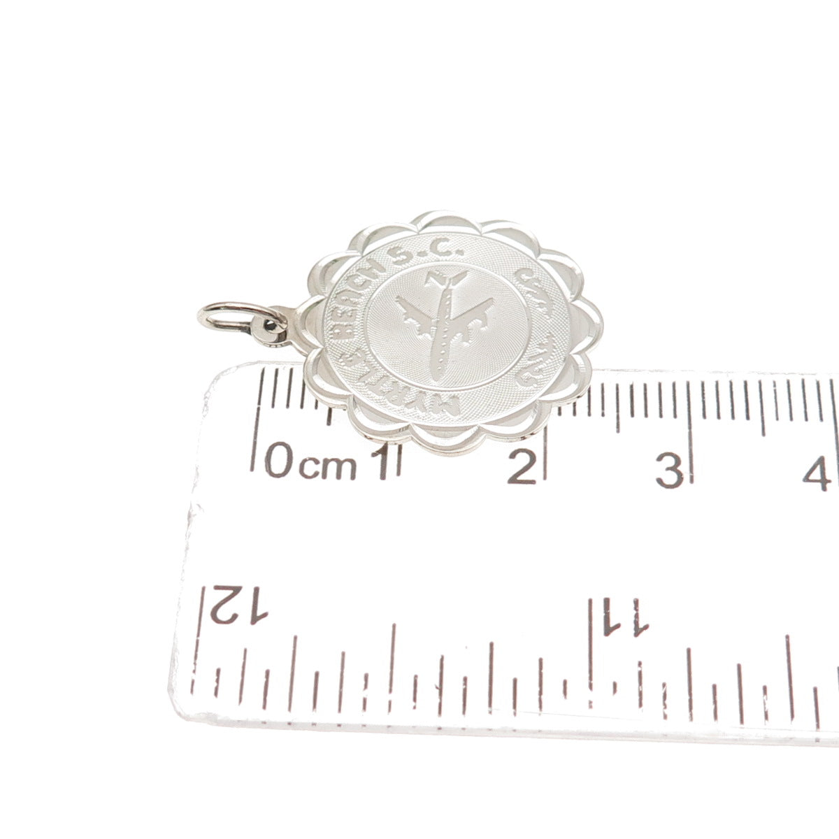 CREA 925 Sterling Silver Vintage Myrtle Beach SC Airplane Charm Pendant
