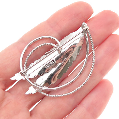 Bond Boyd 925 Sterling Silver Vintage Floral Pin Brooch