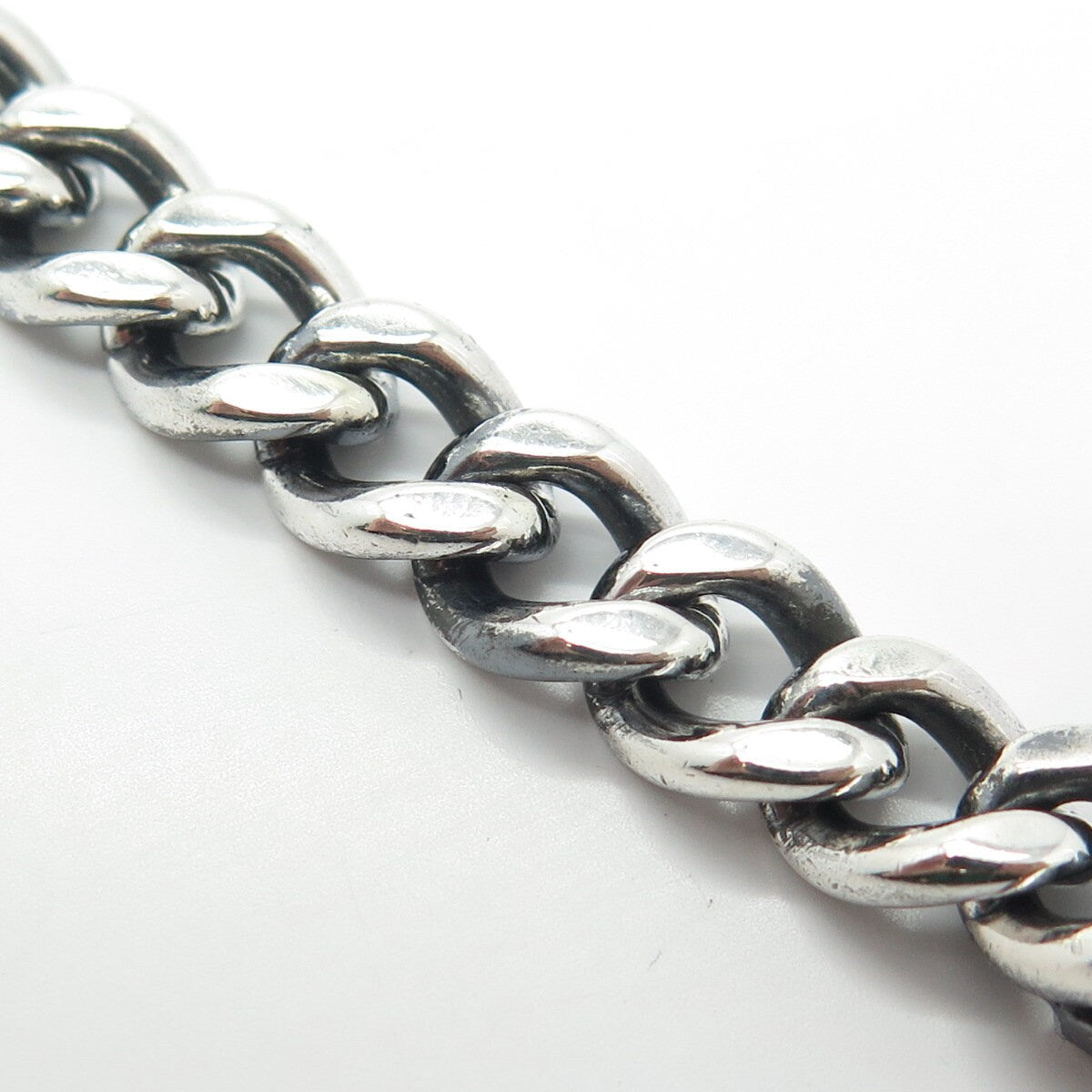 925 Sterling Silver Vintage "Donald" Personalized ID Cable Link Bracelet 6.75"