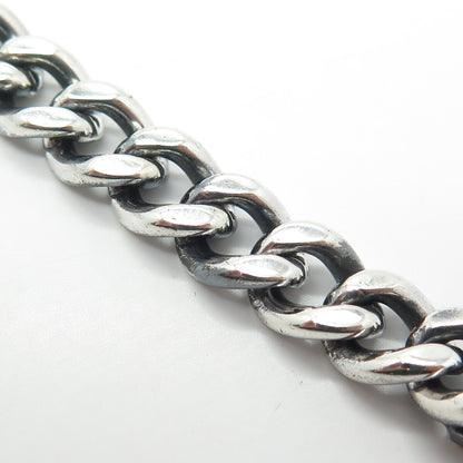 925 Sterling Silver Vintage "Donald" Personalized ID Cable Link Bracelet 6.75"