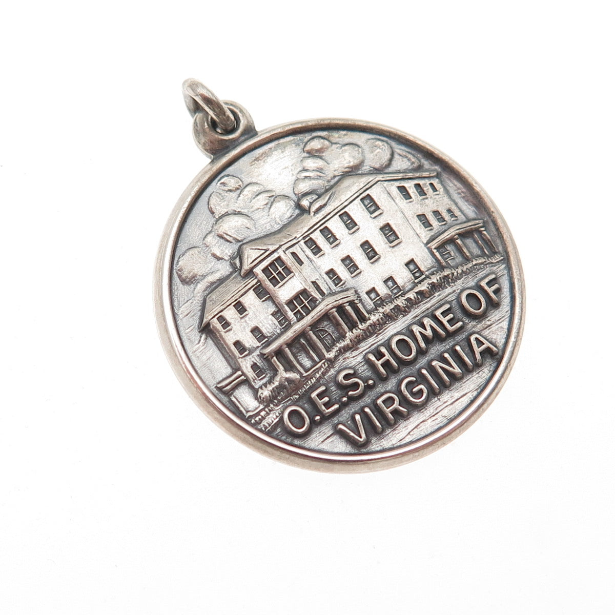 Binder Bros Sterling Vintage Order of the Eastern Star Virginia Charm Pendant