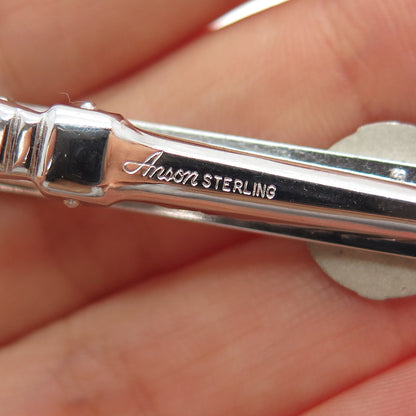 ANSON 925 Sterling Silver Vintage 1963 CW Cost Reduction Award Tie Clip