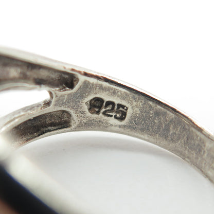 CHAPAL ZENRAY 925 Sterling Silver Vintage Modernist Knot Ring Size 7.25