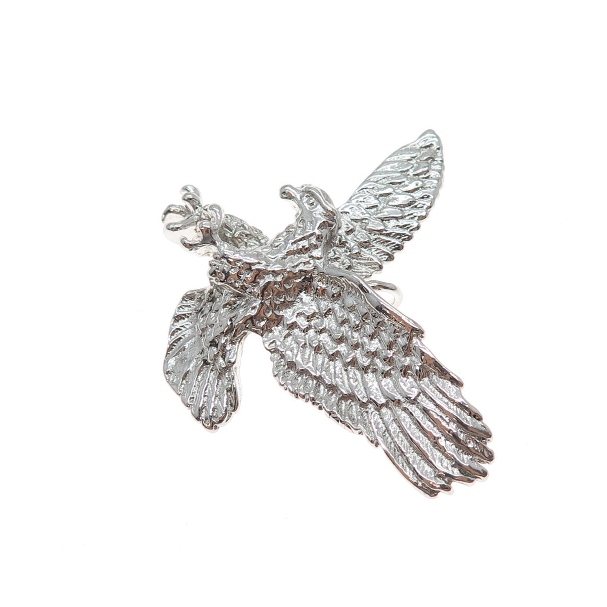 925 Sterling Silver Vintage American Eagle Pendant