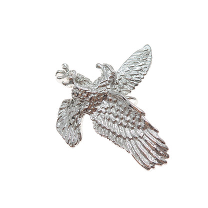 925 Sterling Silver Vintage American Eagle Pendant