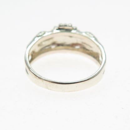 925 Sterling Silver Vintage Seashell Ring Size 8