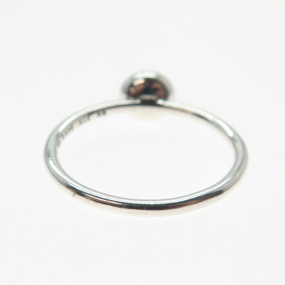 PANDORA 925 Sterling Silver Round-Cut C Z Aqua Birthstone Ring Size 8.5