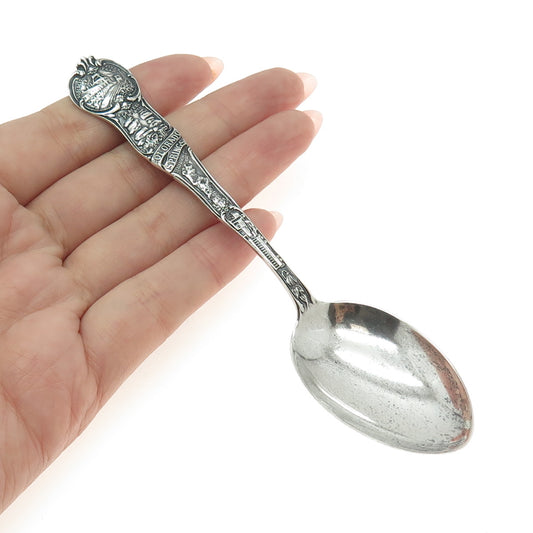 MECHANICS 925 Sterling Silver Antique Art Deco Colorado Springs Coffee Spoon