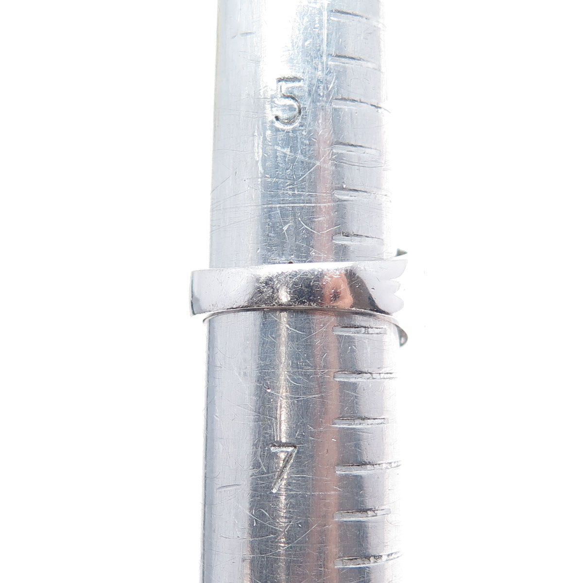 925 Sterling Silver Princess-Cut Lab-Created Sapphire & C Z Ring Size 6.25