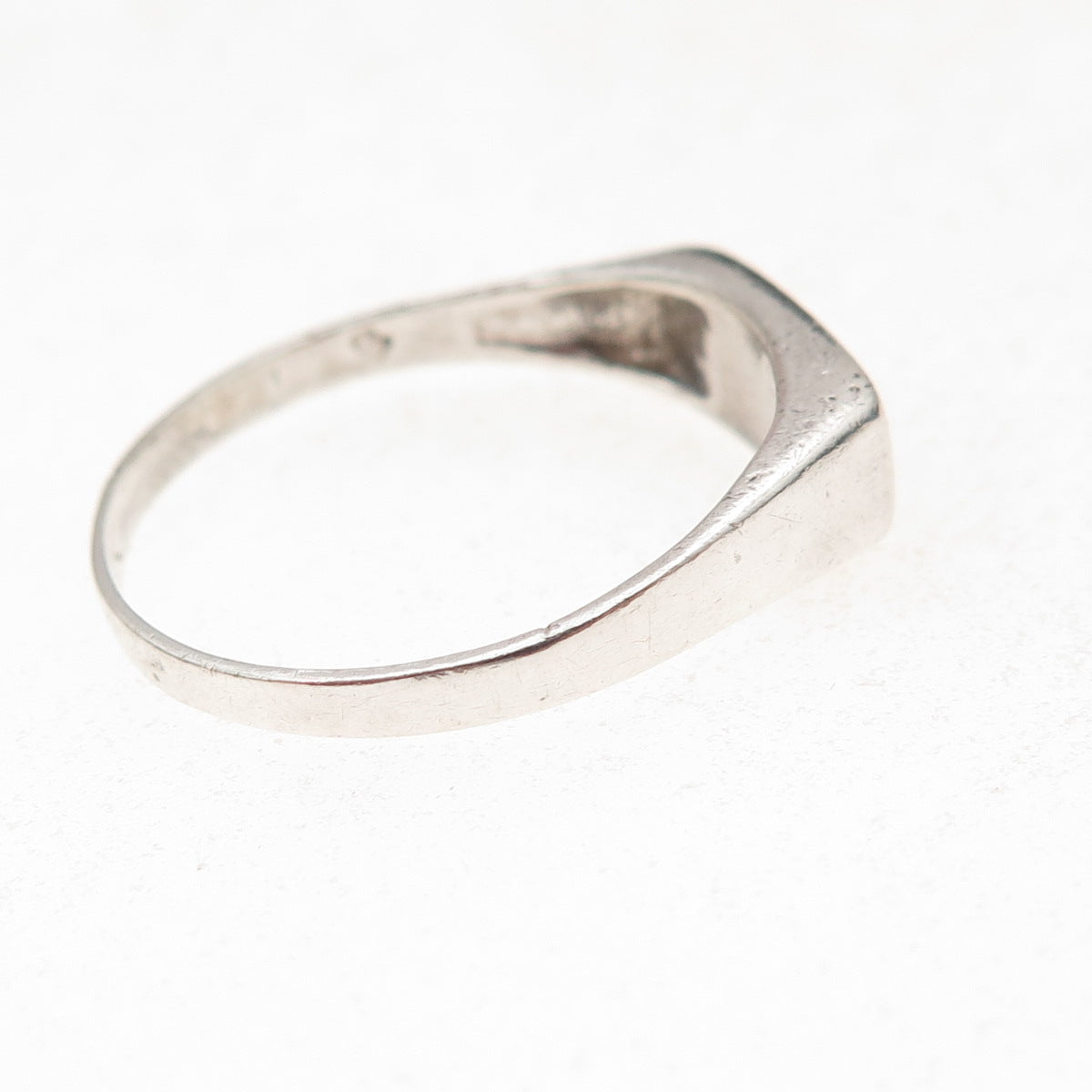 925 Sterling Silver Vintage Real Lapis Oxidized Ring Size 11