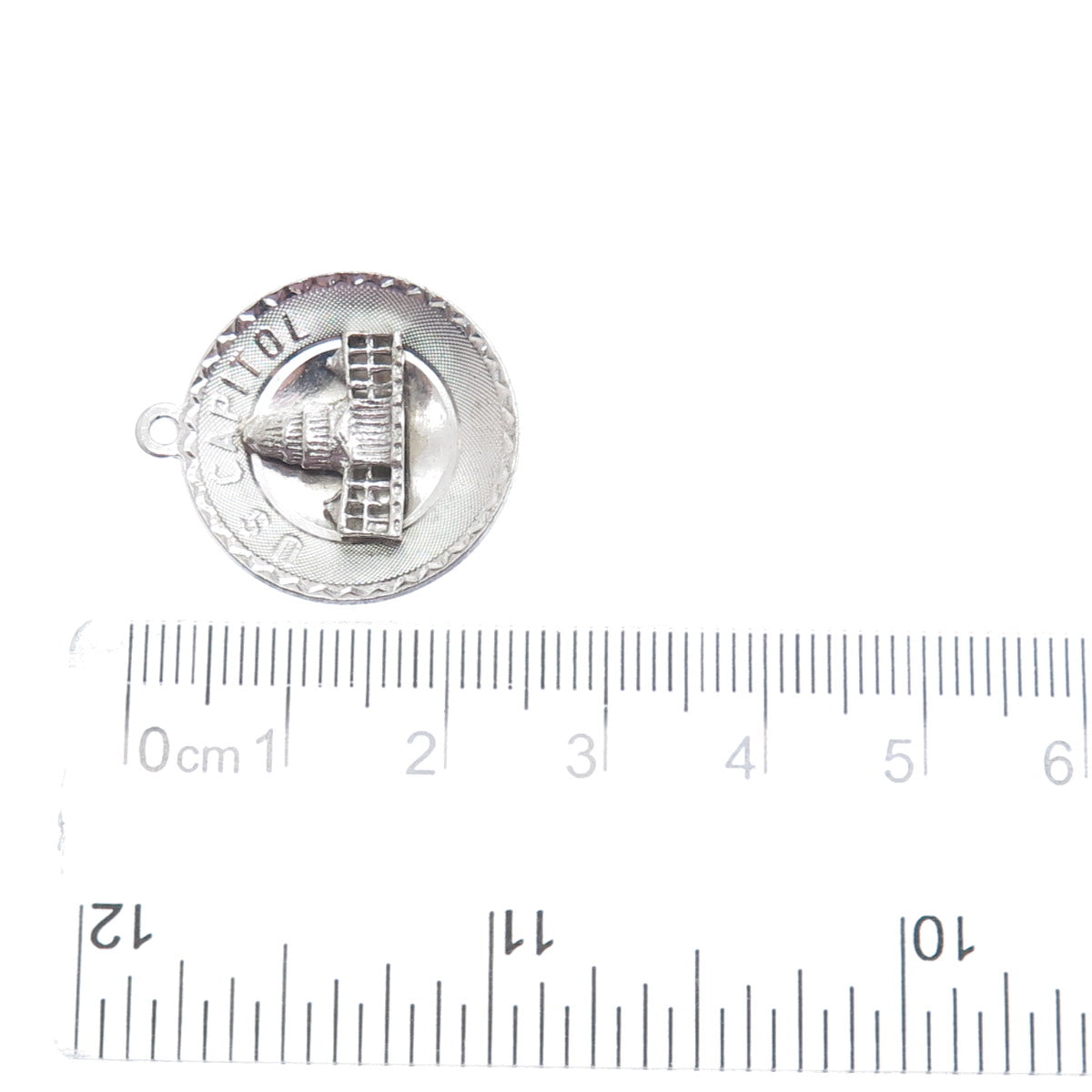 925 Sterling Silver Vintage US Capitol Washington DC Charm Pendant