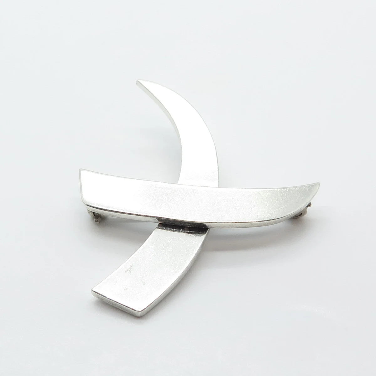 925 Sterling Silver Vintage Mexico Modernist Pin Brooch