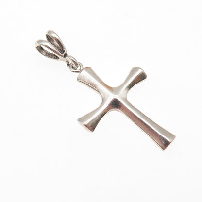 925 Sterling Silver Vintage Cross Religious Charm Pendant