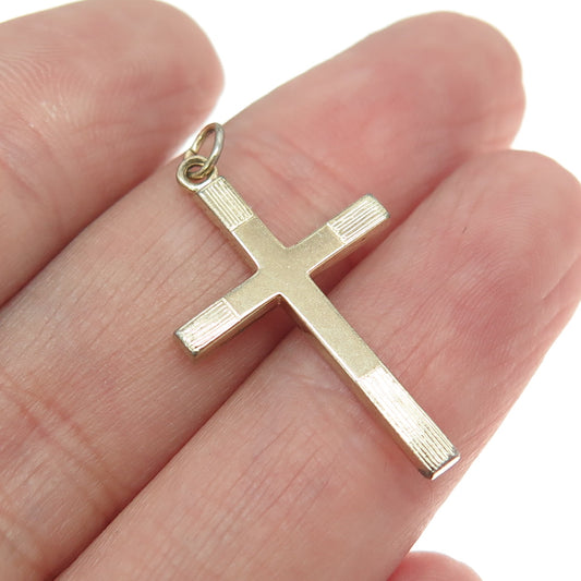 1/20 12K Gold Filled Antique Cross Engraved Pendant