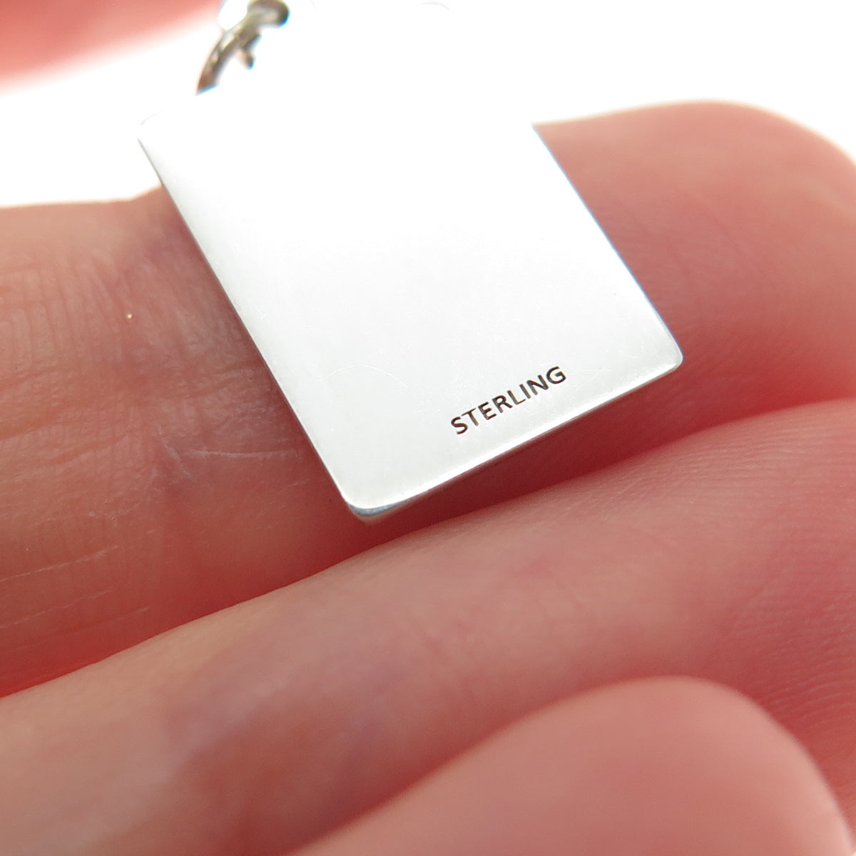 925 Sterling Silver Enamel I Just Want To Be Friends Minimalist Charm Pendant