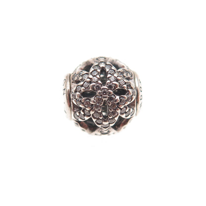 Pandora 925 Sterling Silver C Z Essence Appreciation Slide Bead Charm