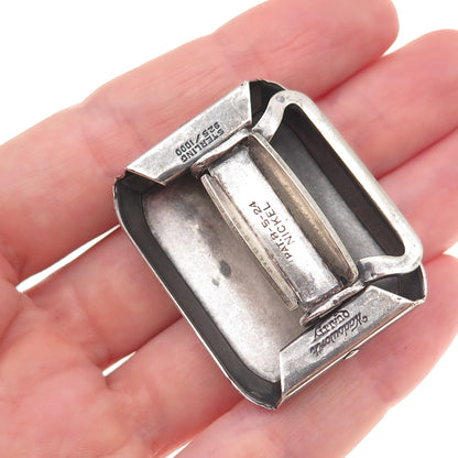 Wadsworth 925 Sterling Silver Antique Art Deco Letter S Initial Belt Buckle