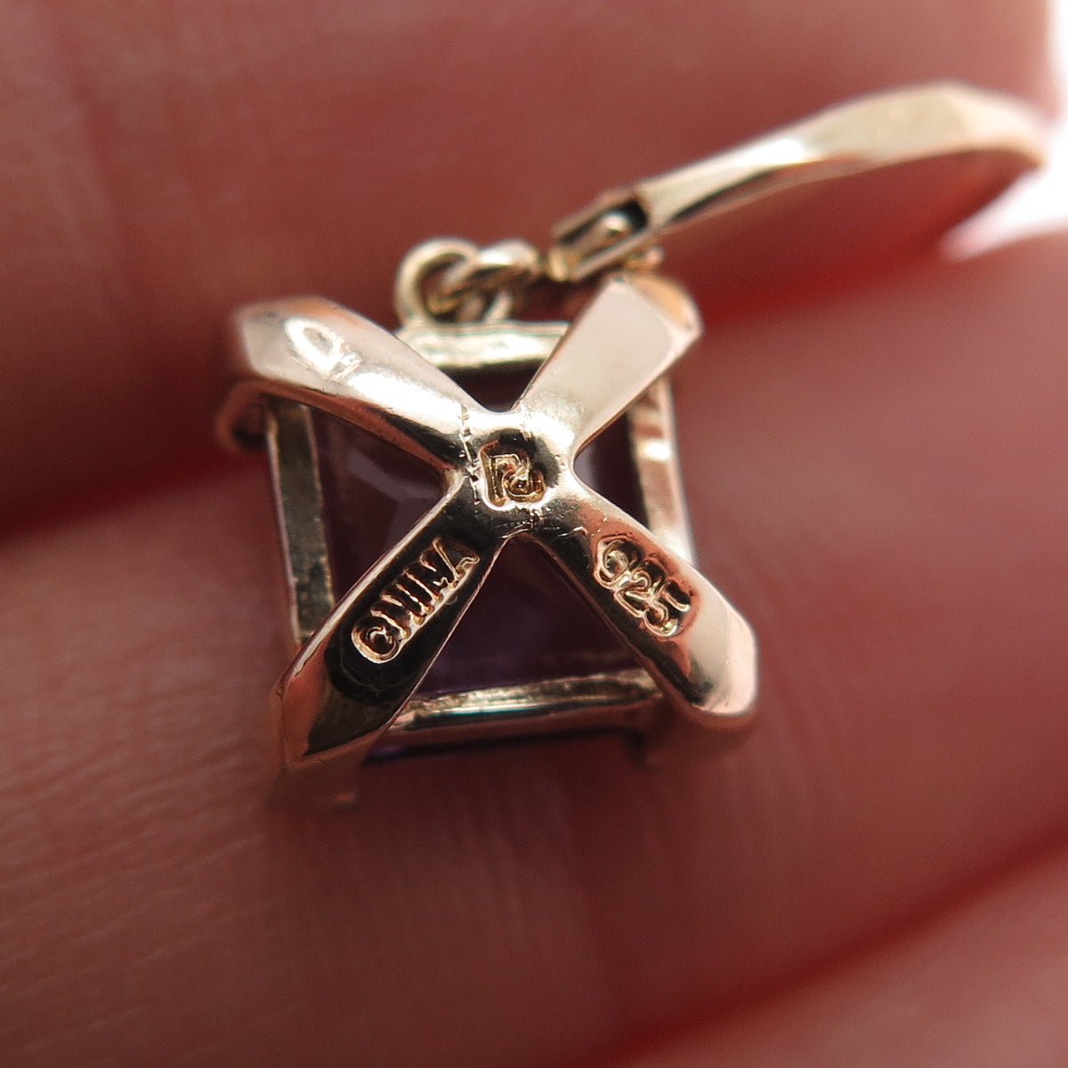 ROSS SIMONS Sterling Gold Plated Lab-Created Peacock Sapphire Dangle Earrings