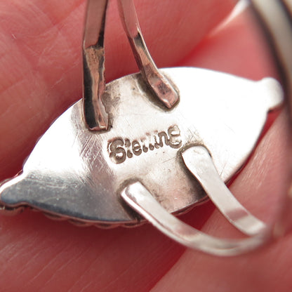 Old Pawn 925 Sterling Silver Vintage Southwestern Opal Tribal Ring Size 10