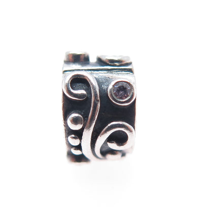 PANDORA 925 Sterling Silver Tendril Clip Charm