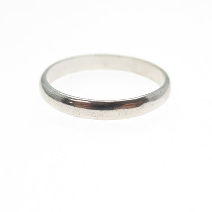 BOMA 925 Sterling Silver Vintage Classic Wedding Band Ring Size 8.75