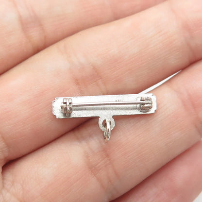925 Sterling Silver Vintage "1940-41" Badge Plate Pendant Brooch