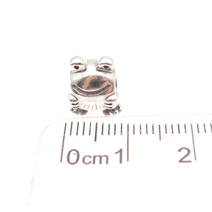 Pandora 925 Sterling Silver Frog Slide Bead Charm