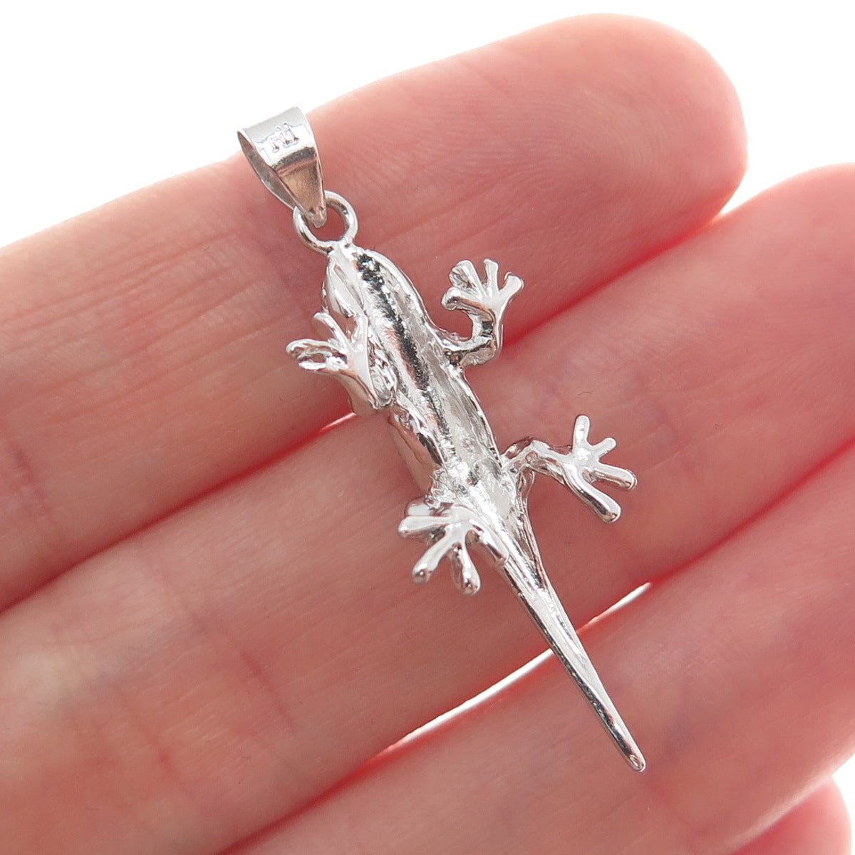 RII by Atmo Nageena 925 Sterling Silver Vintage Lizard Minimalist Charm Pendant