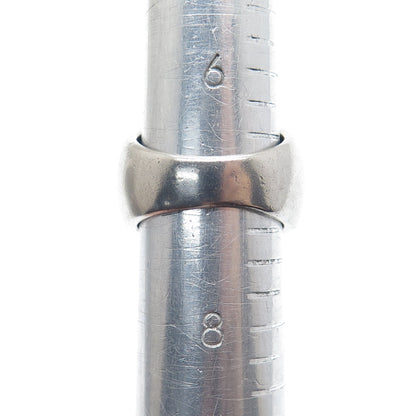 CHATEAU D'ARGENT 925 Sterling Silver Vintage Diamond-Cut Oxidized Ring Size 7